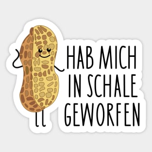 Funny peanut sayings Sticker